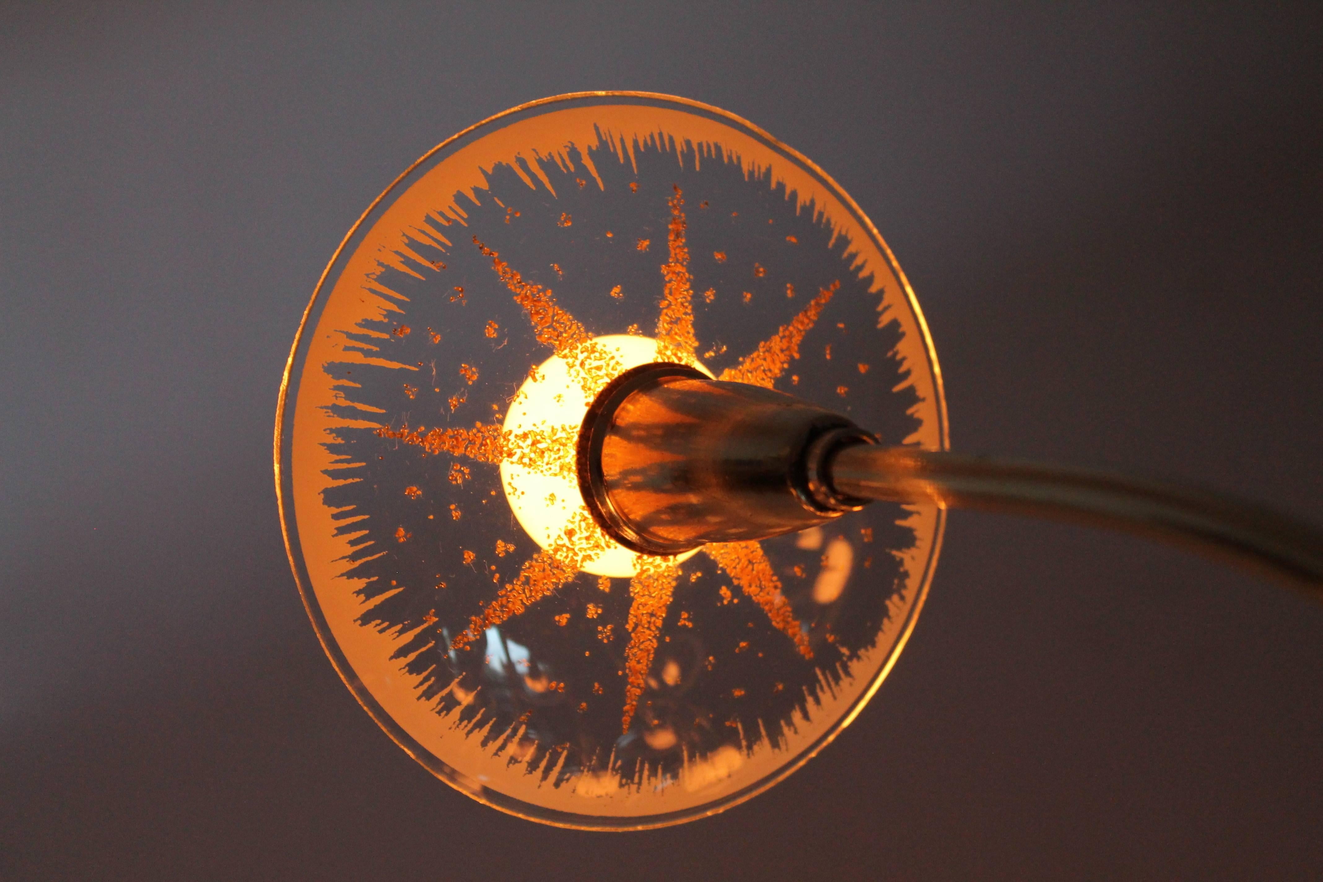 Glass Claremont Sunburst Twelve Arm Chandelier from Lightolier , 1955 , USA