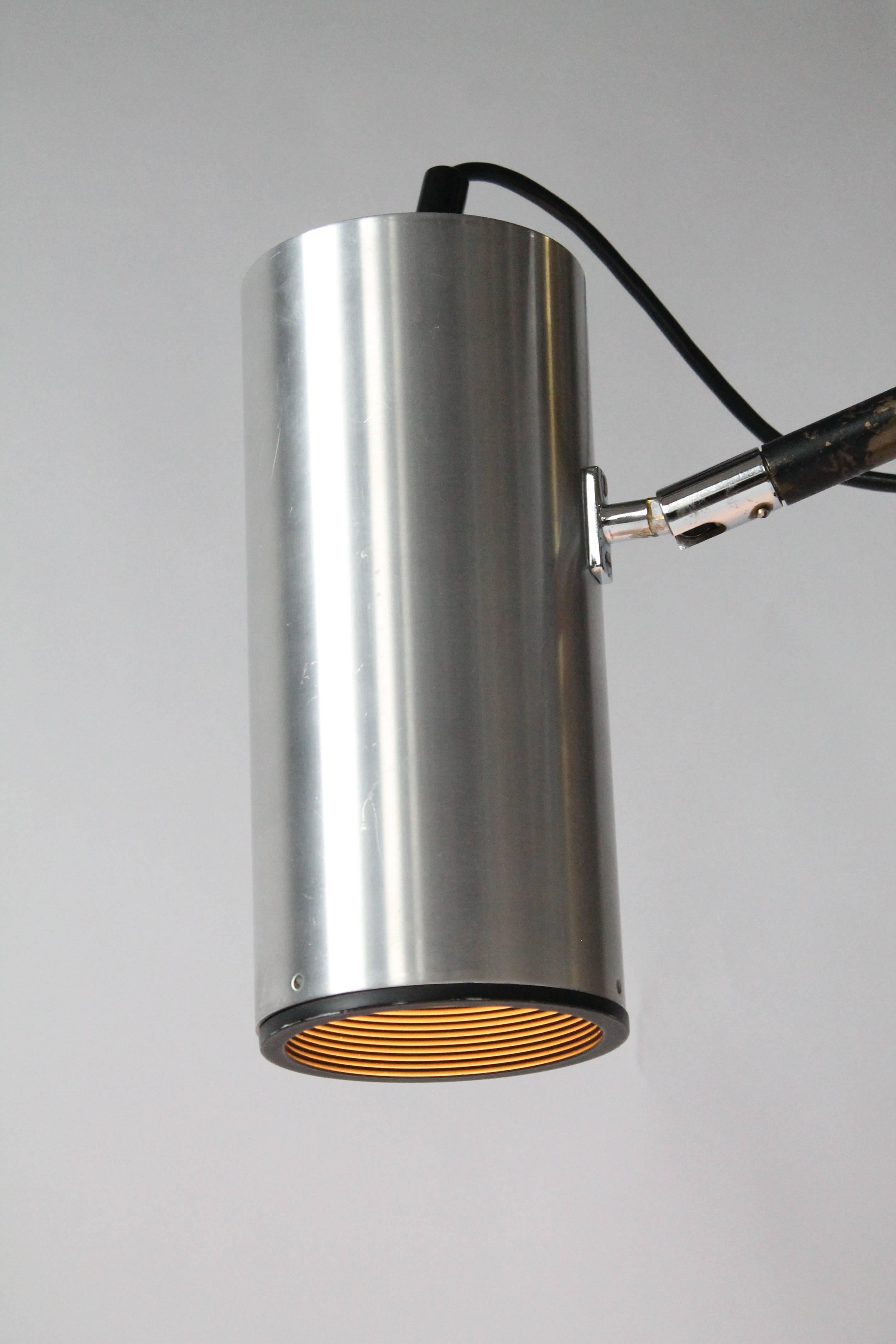 Maria Pergay Table Lamp with Stainless Steel  Shade, 1968 , France 2