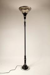 Art Deco, Machine Age, Streamline Torchiere Floor Lamp, 1930s, USA