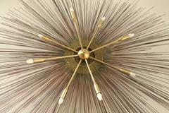 Huge 8 arm  Sunburst Lighted  Sputnik  Wall Art  , 1970s , USA