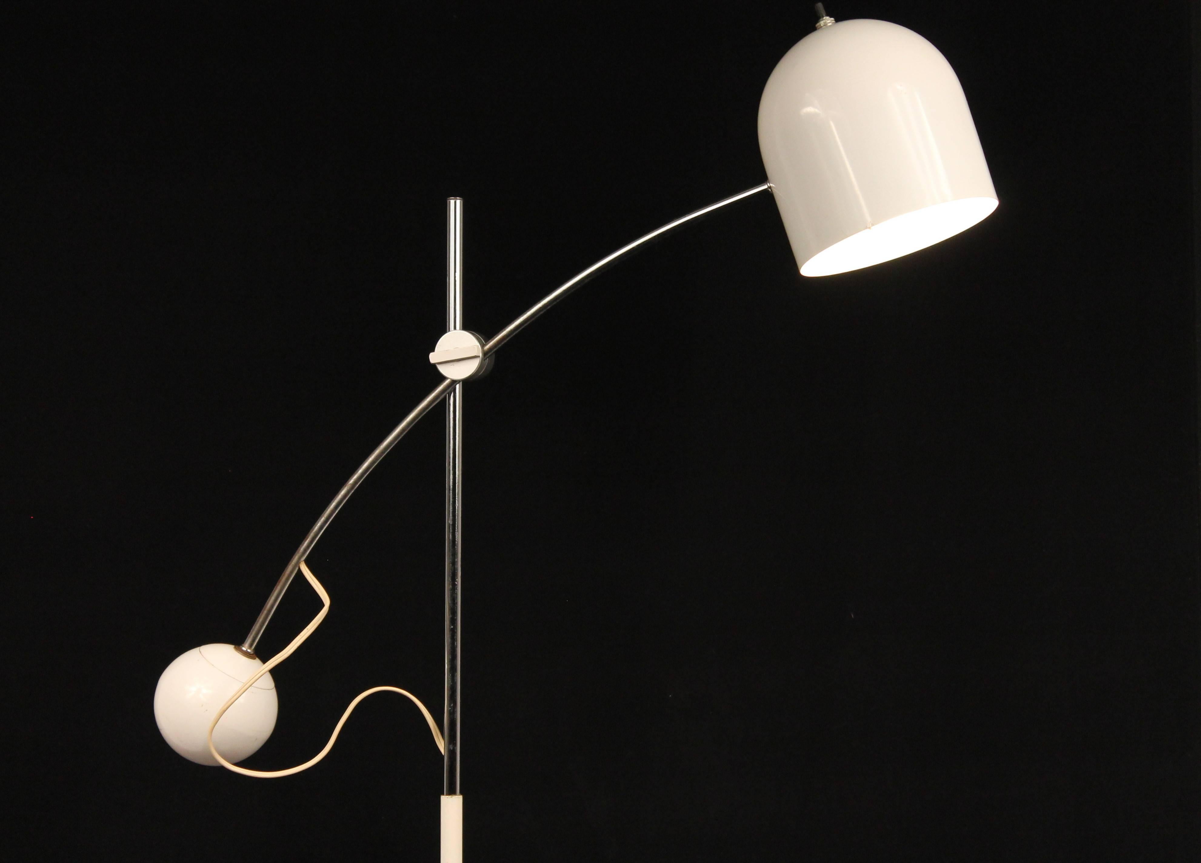 Enameled Counterweight Floor Lamp,  Mid Century Modern ,  1960s , USA