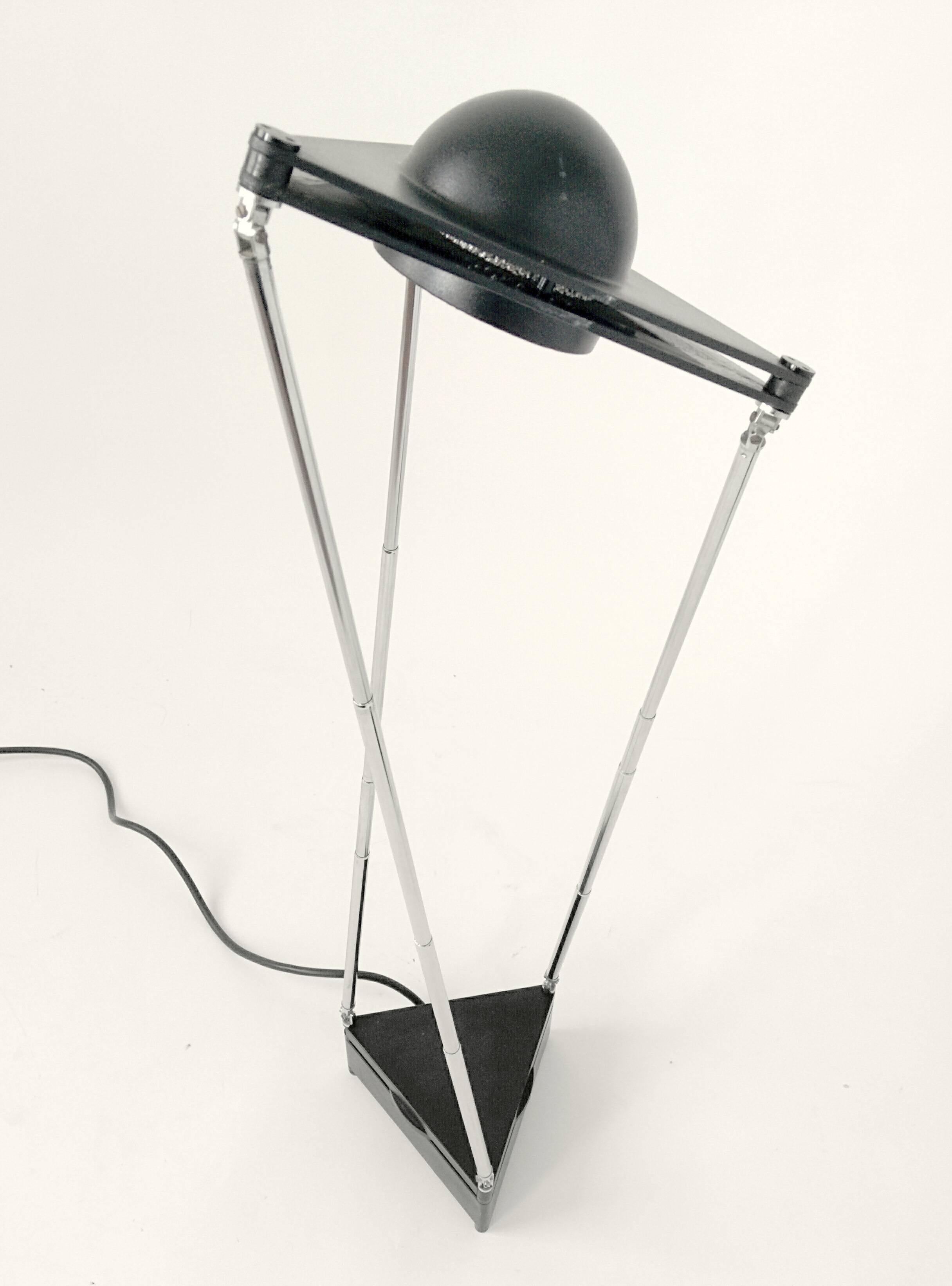 Modern F.A.Porsche Telescopic Halogen Table Lamp Kandido , 1989 , Italia For Sale
