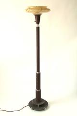 Machine Age Aluminium Floor Lamp, 1930s, USA