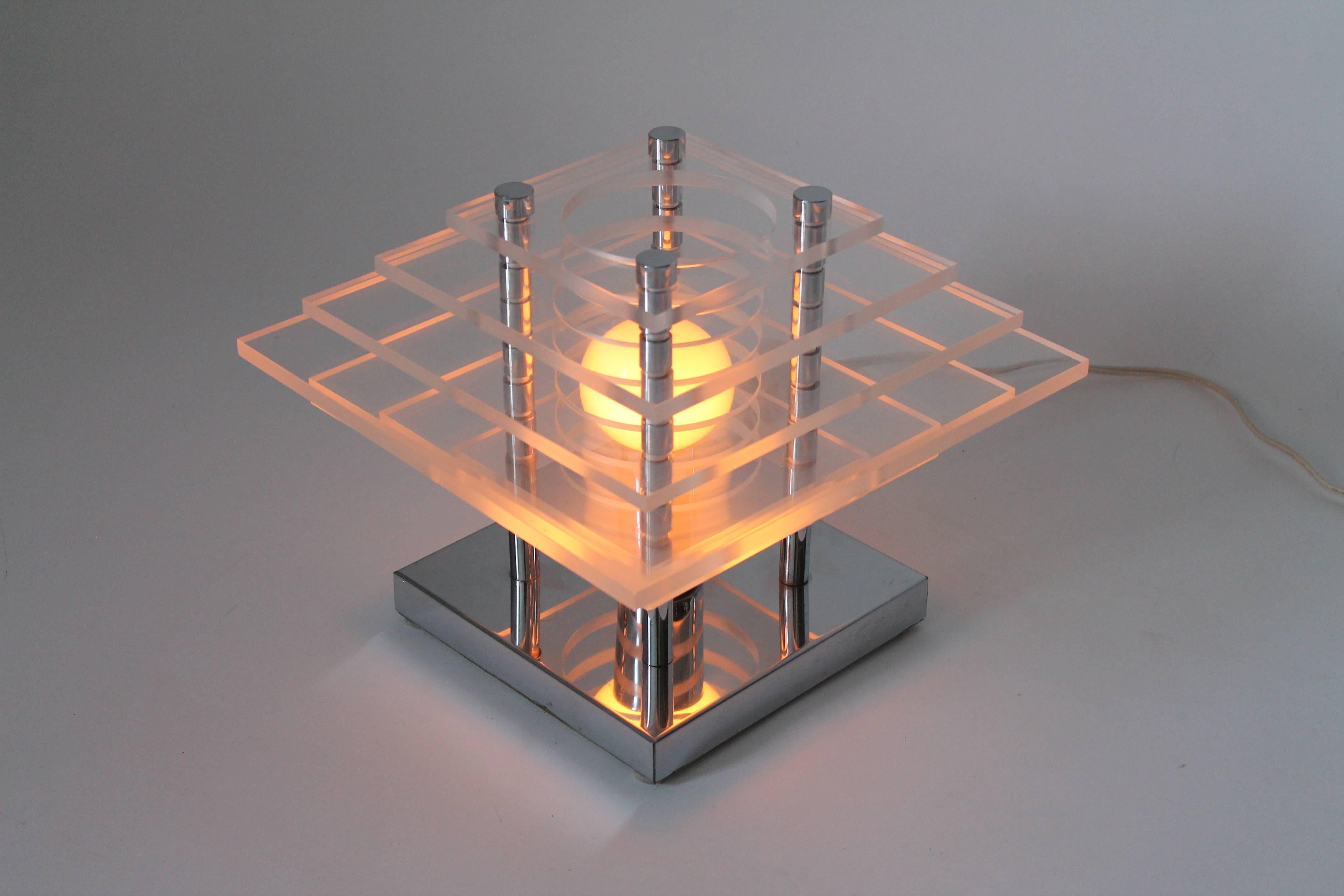 plexiglass lamp