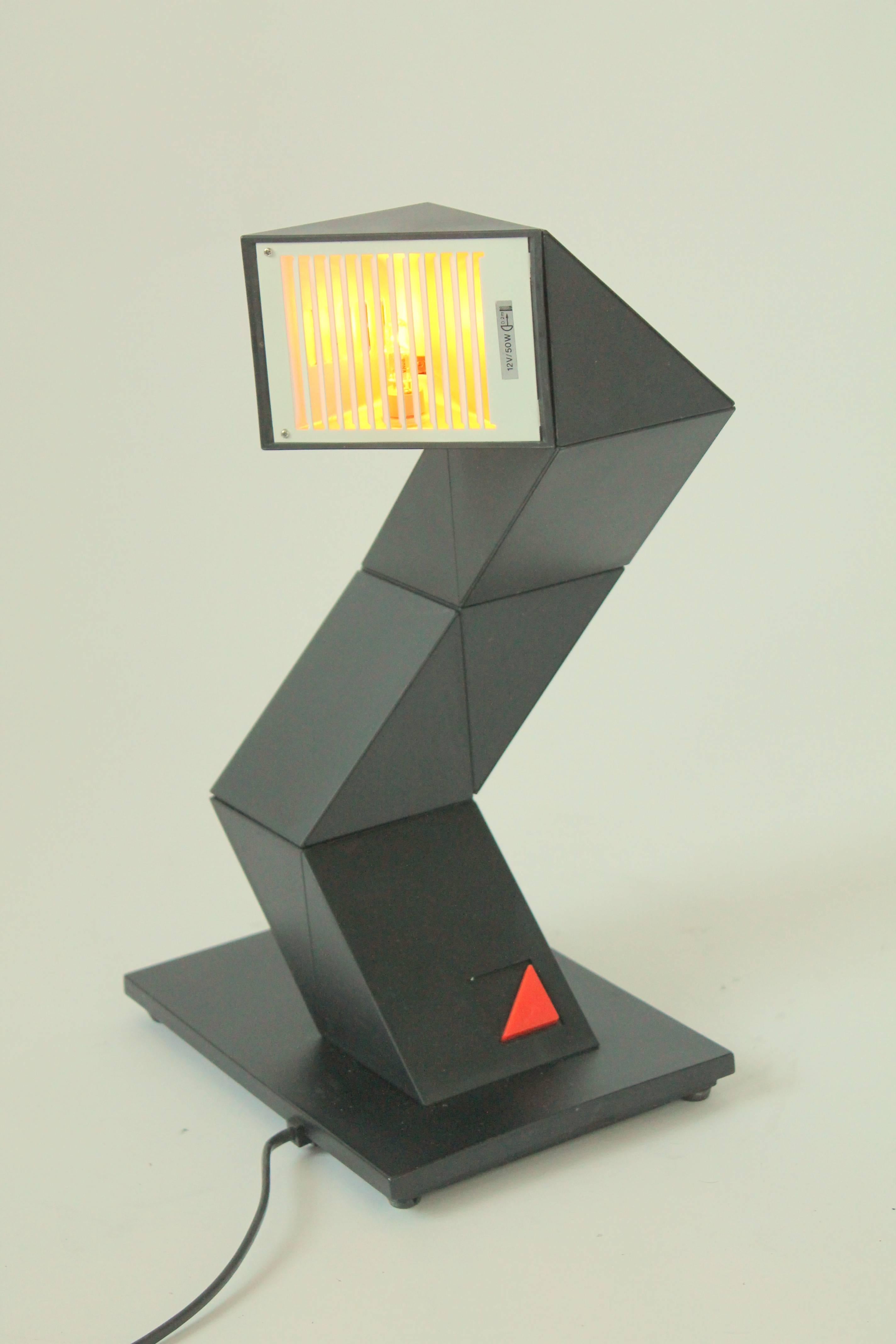 Plastique Lampe de bureau halogène Zig Zag Modular de E-Lite, 1980, Hollande en vente