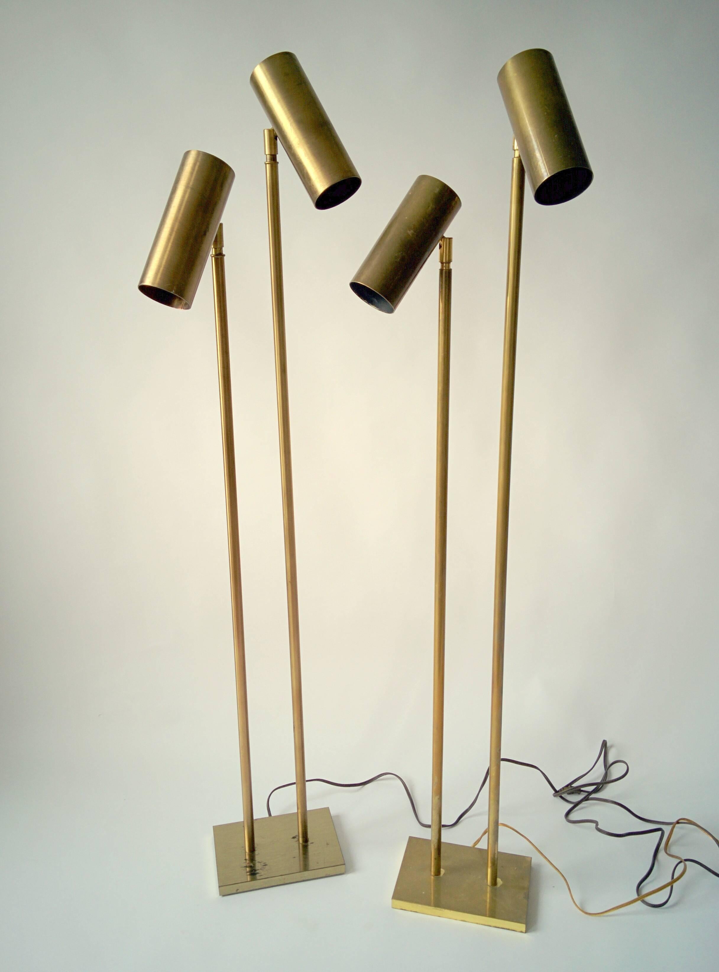 2 Koch & Lowy Minimalist Modern  Floor Lamp, 1970, USA 2