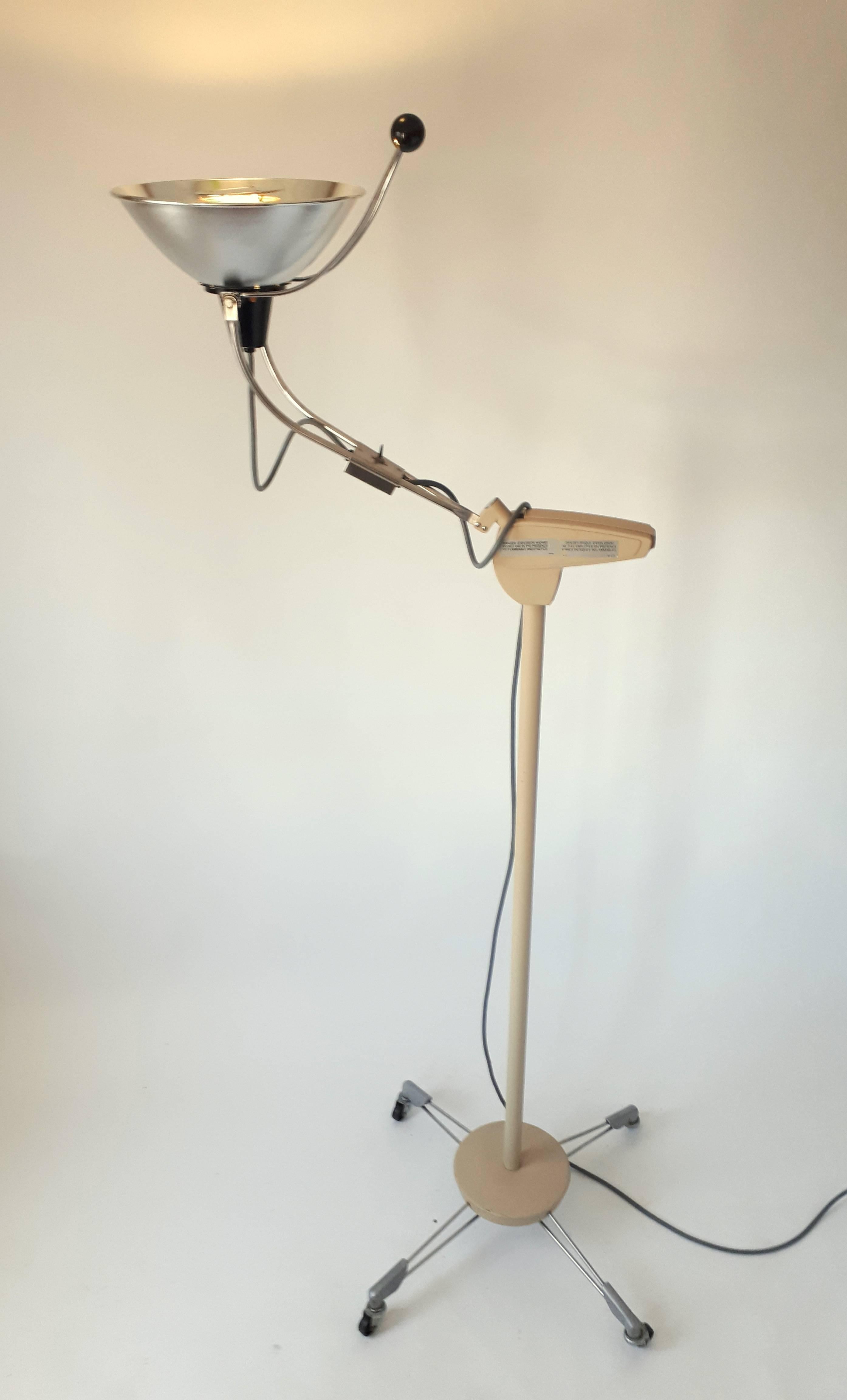 American Medical Floor Lamp, Mid-Century Modern, 1970s, USA For Sale