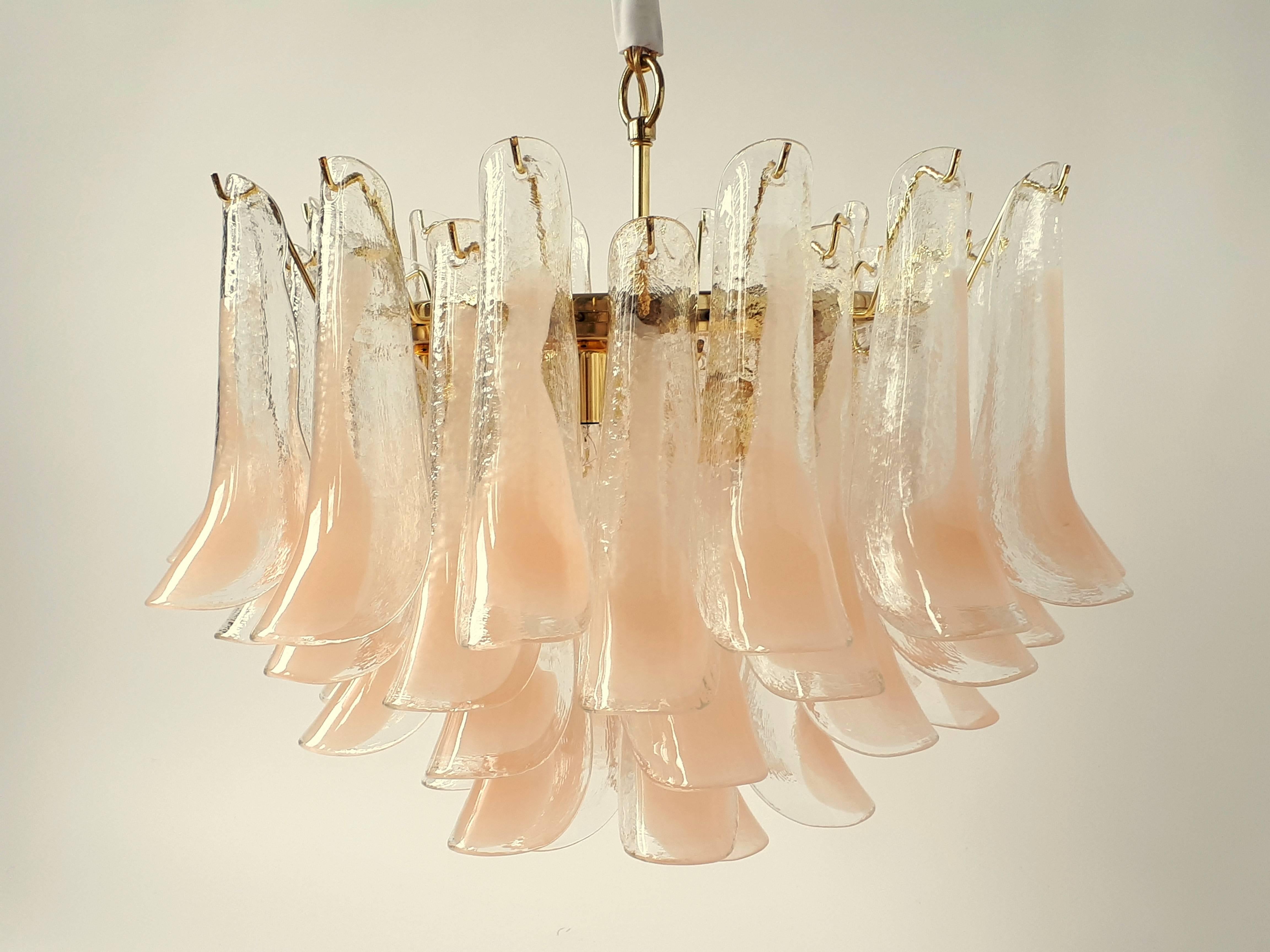 peach chandelier