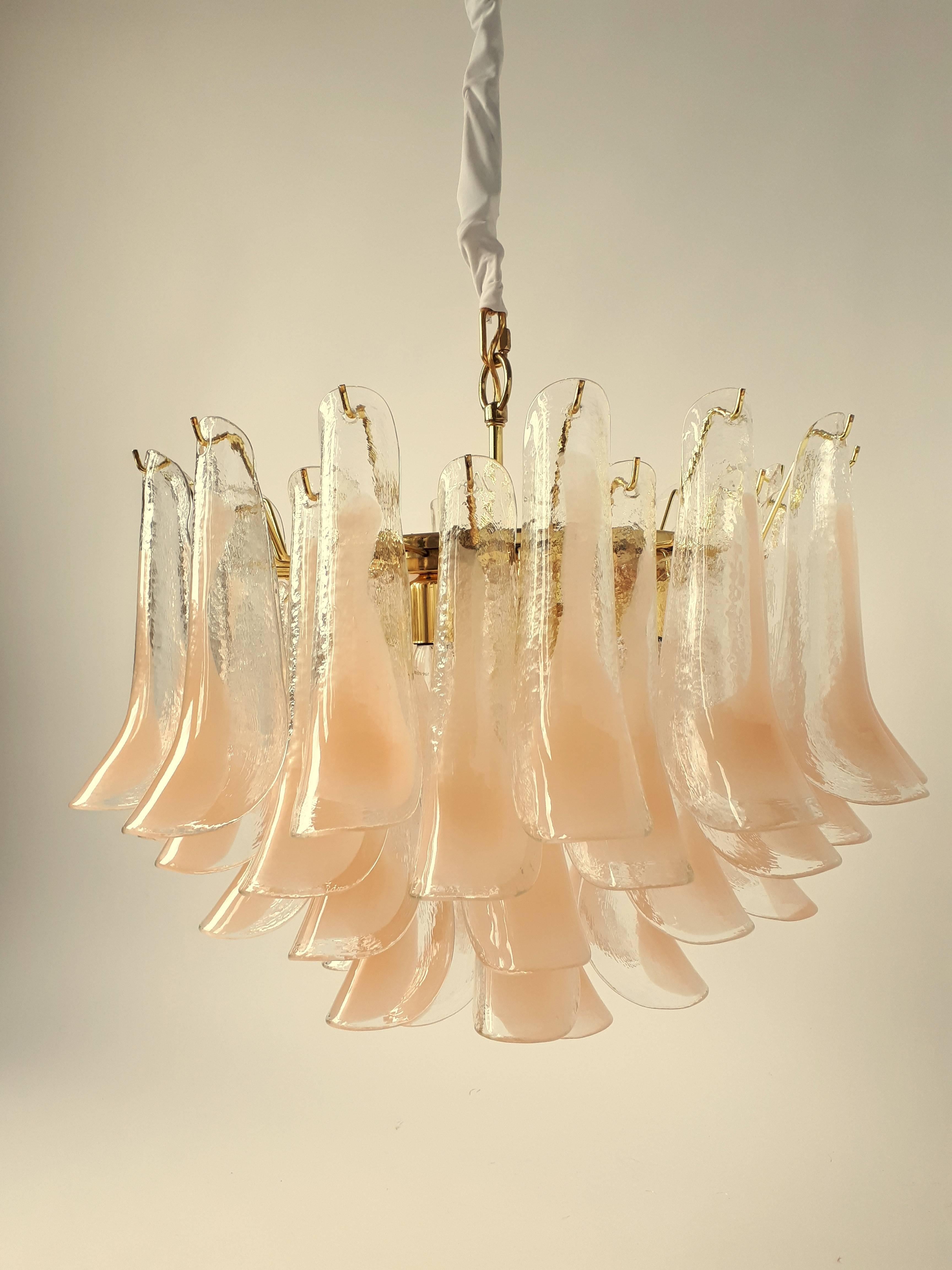 murano petal chandelier