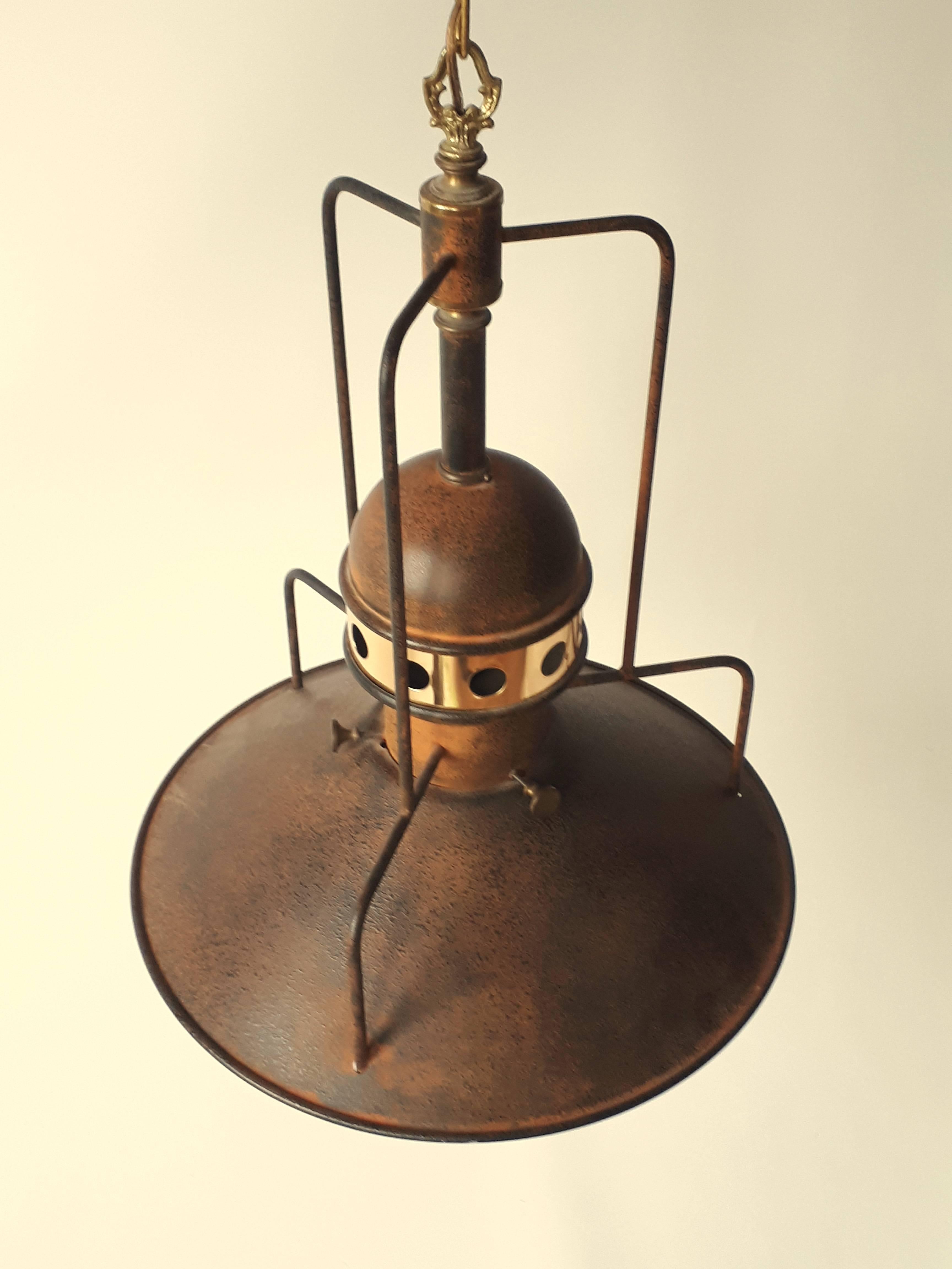 1960s Industrial Style Large Pendant , USA In Good Condition In St- Leonard, Quebec