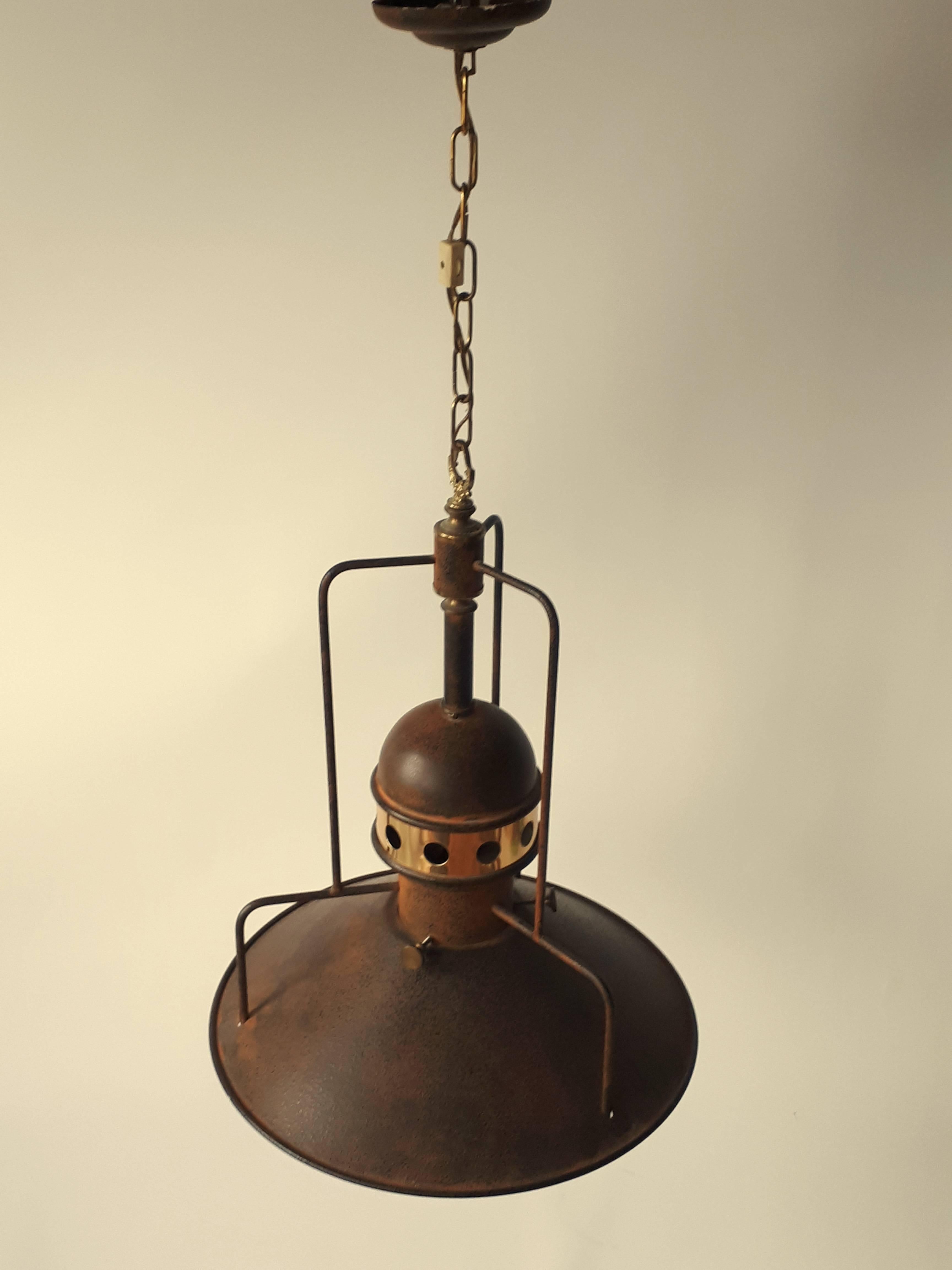 Mid-20th Century 1960s Industrial Style Large Pendant , USA