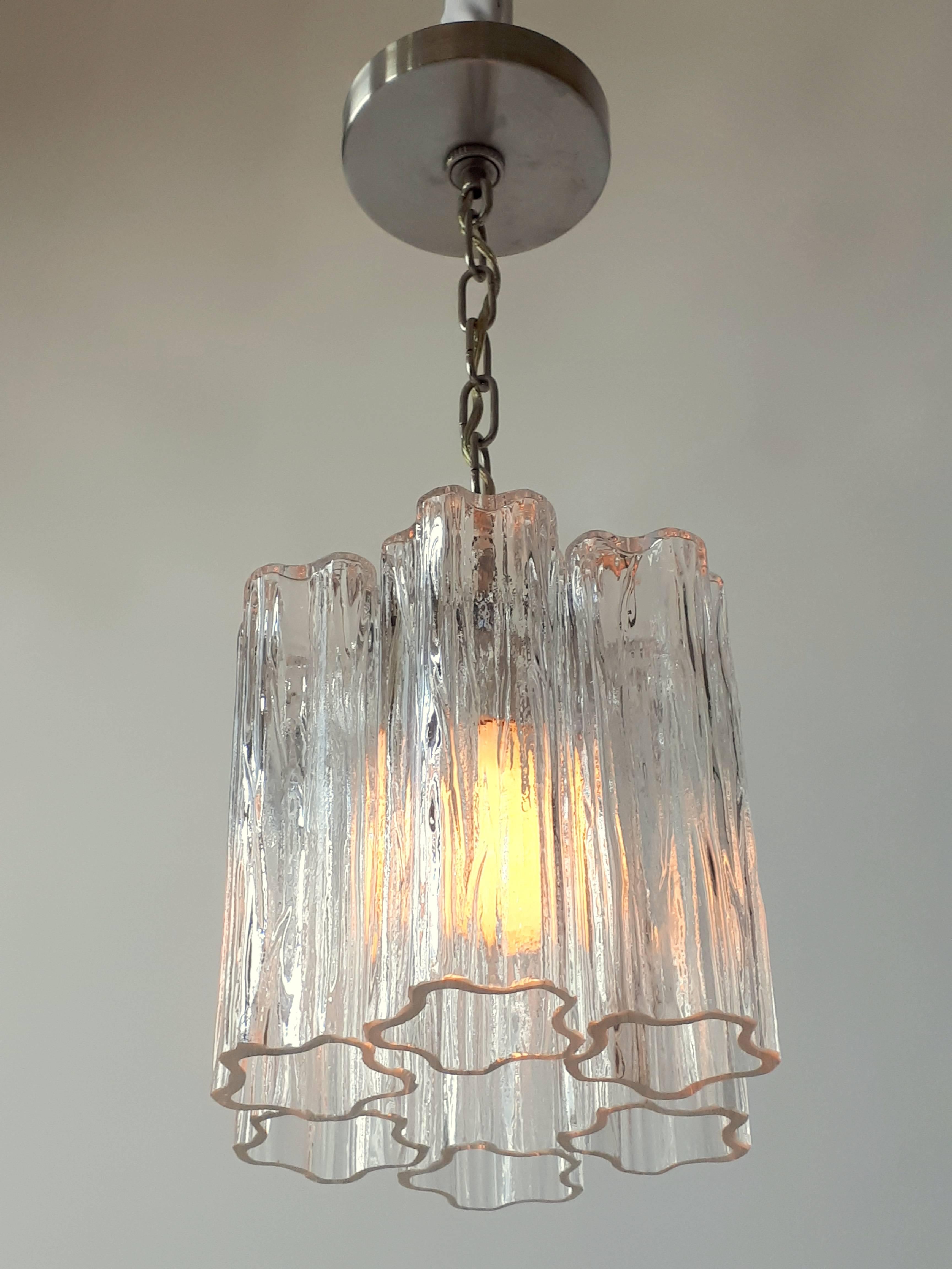 Mid-Century Modern Venini Tronchi  Pendant , 1960 , Italy