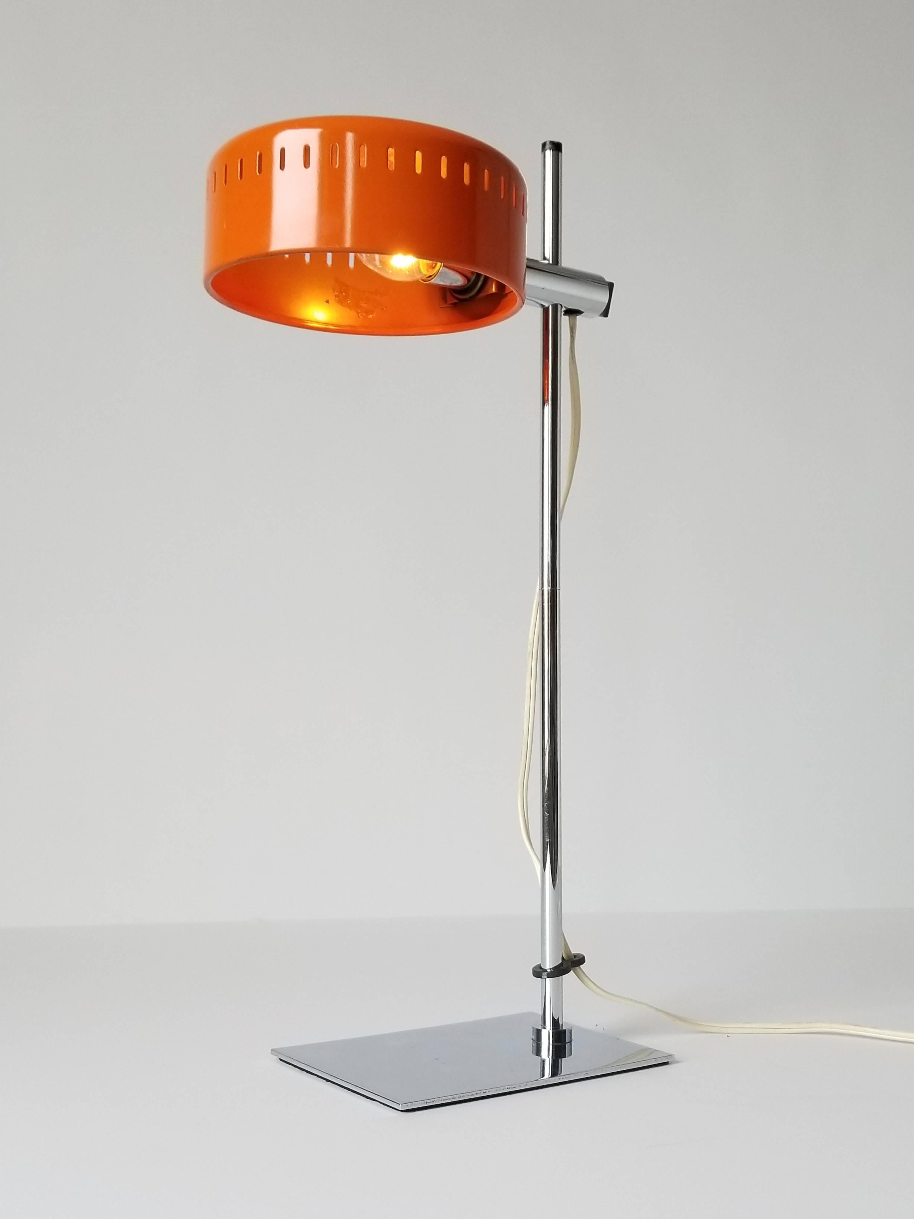 Metal Robert Sonneman Table Lamp , 1970s , Japan 