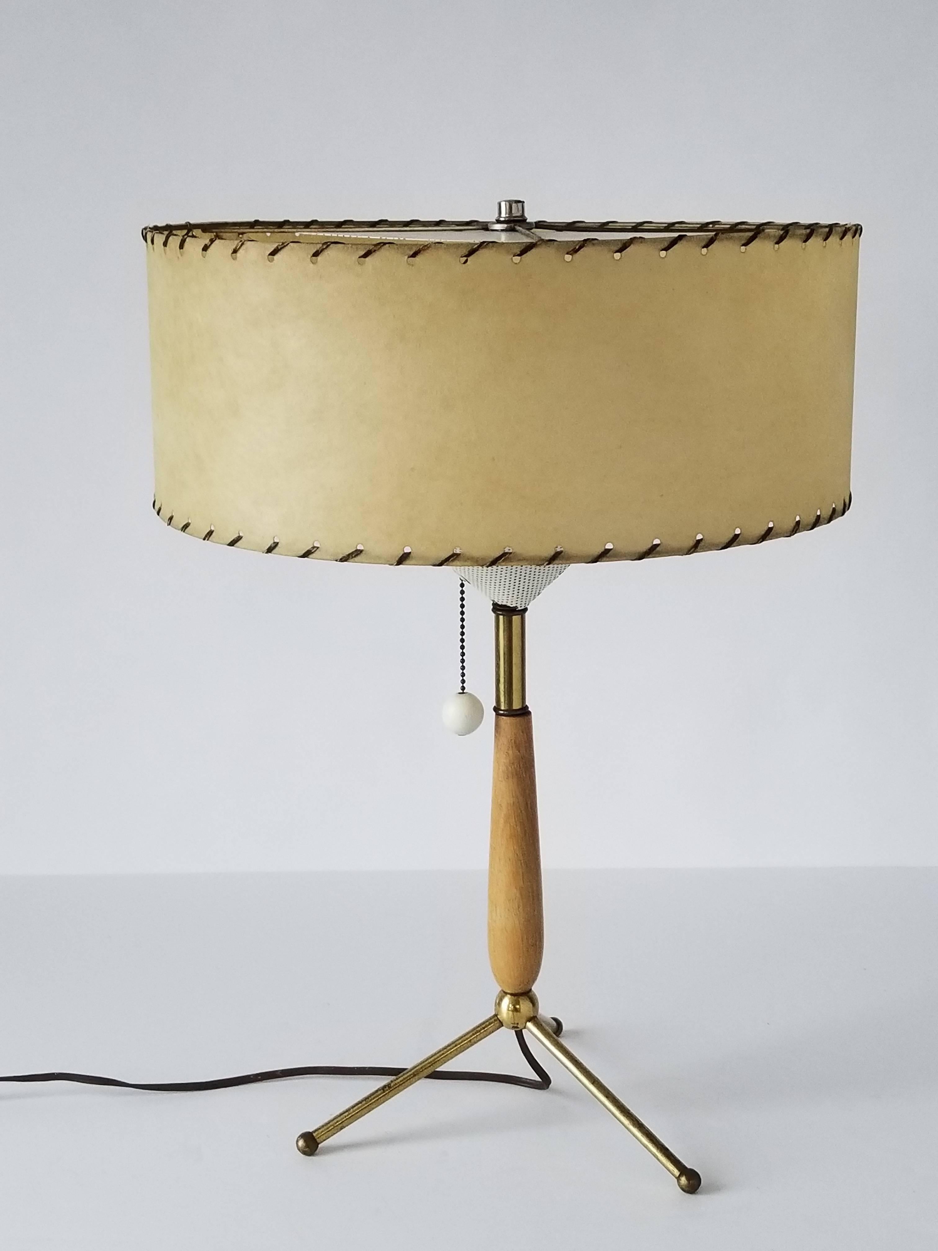 Metal Gerald Thurston Table Lamp, 1950s, USA