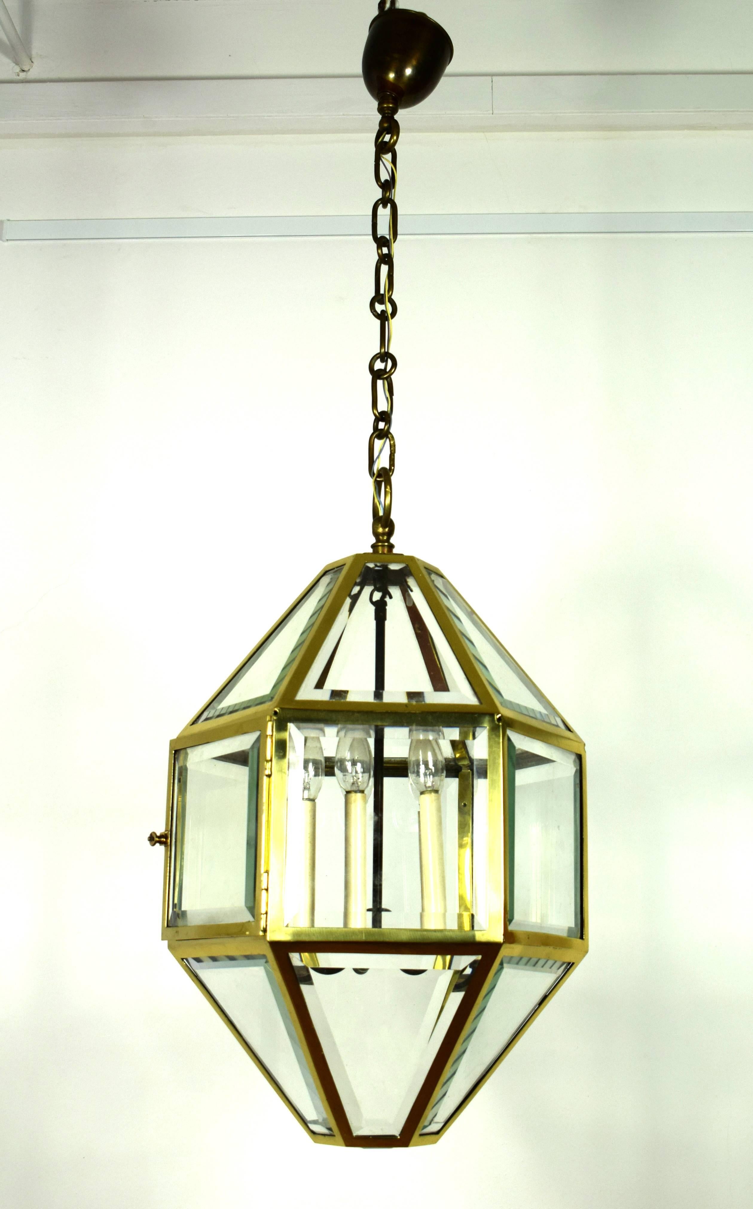 Art Nouveau Very Large Vienna Secession Pendant Lamp by Josef Hoffmann For Sale