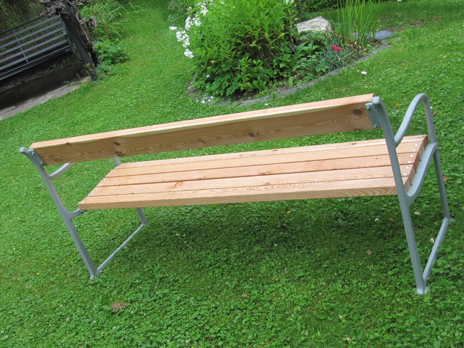 Wood Park Bench, Model No. 561, Designed by Josef Hoffmann For Sale