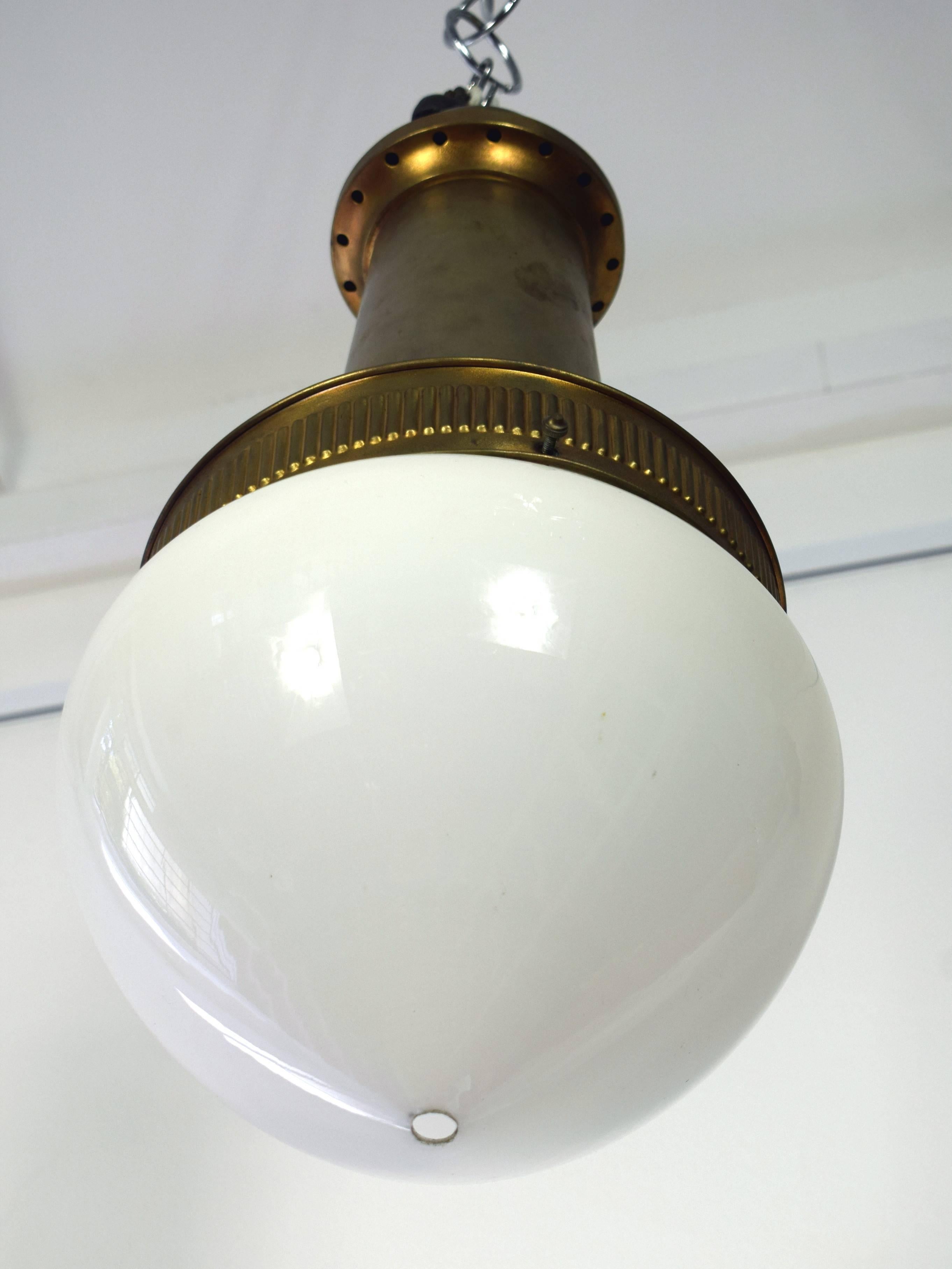 Vienna Secession Otto Wagner Stadtbahn Ceiling Lamp For Sale