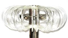 Huge Modern Crystal Glass Table Lamp Quazar by Bakalowits, 1960s