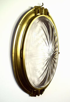 Huge Secession Wall Lamp Attributed to Otto Wagner