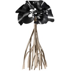 Floor Lamp Steel Carbon Fiber Italian Contemporary Design