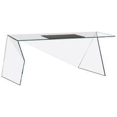 Executive Desk Table Modern Glass Crystal Limited Edition Design