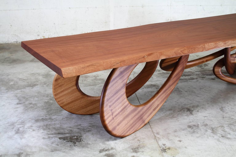 Dining Table Contemporary Design Rectangular Wood Italian For Sale at