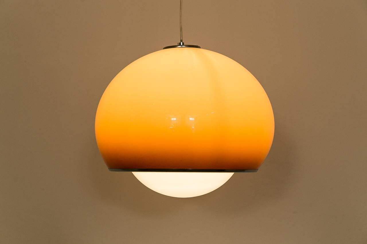Mid-Century Modern Ceiling Lamp “Bud Grande” by Studio 6G for Harvey Guzzini, Italy, 1970