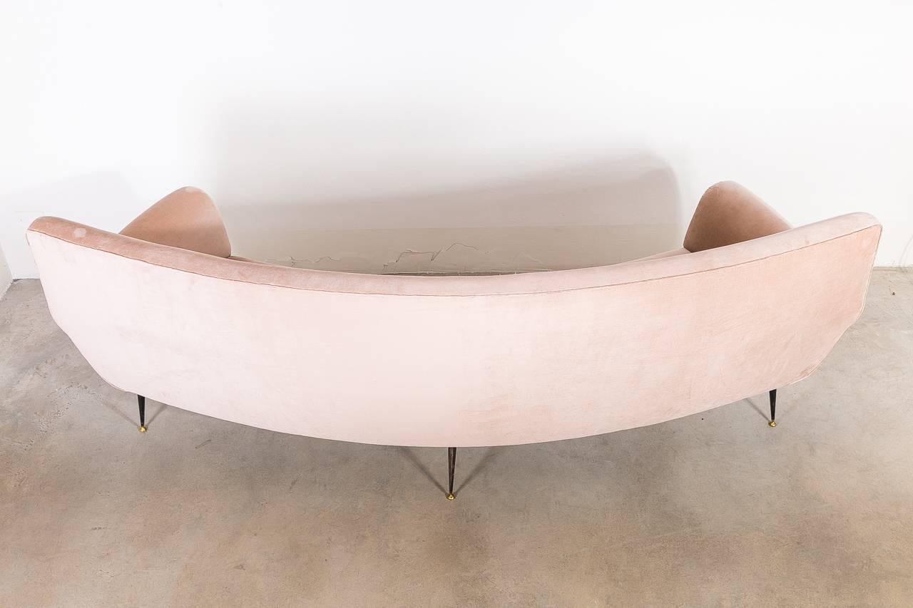 Curved Sofa by Gigi Radici Circa 1950 In Excellent Condition In Melbourne, VIC