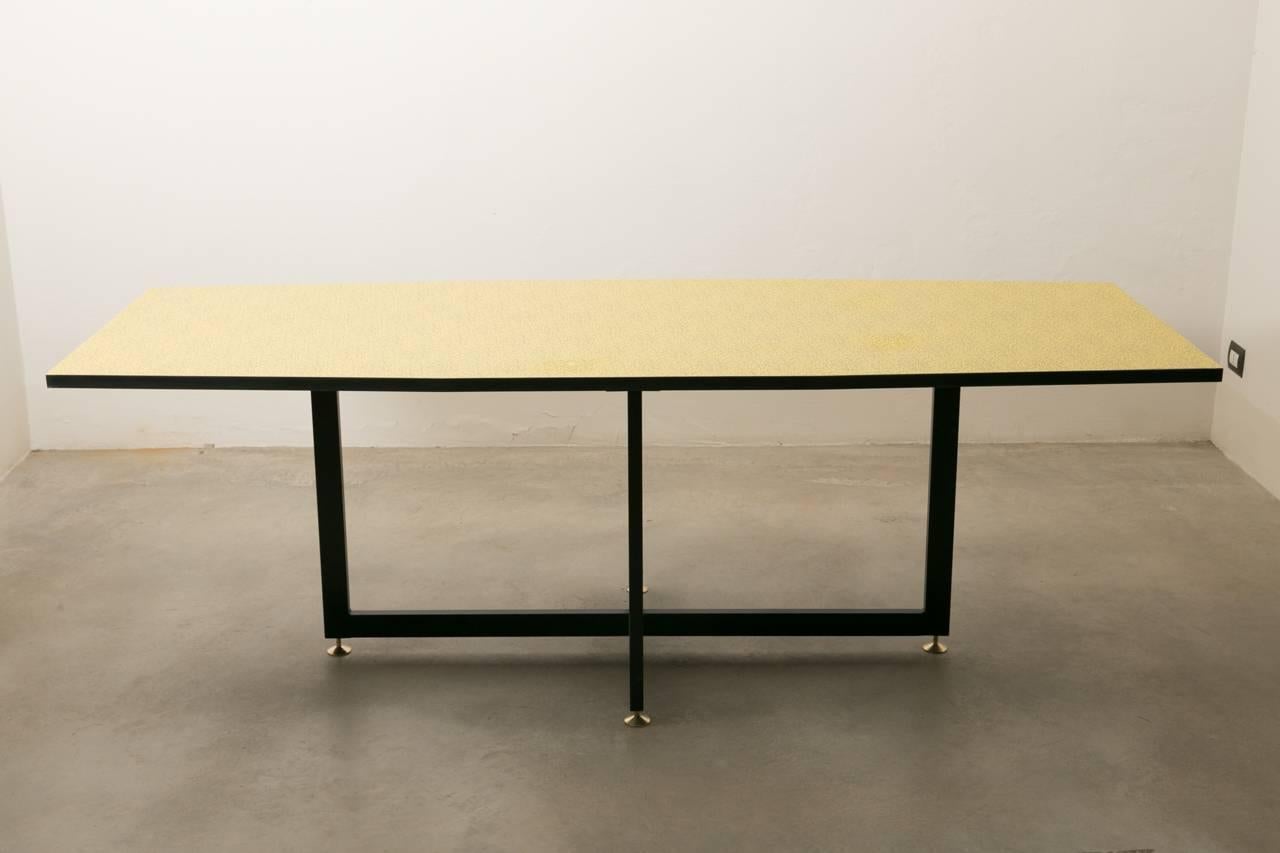 black formica table
