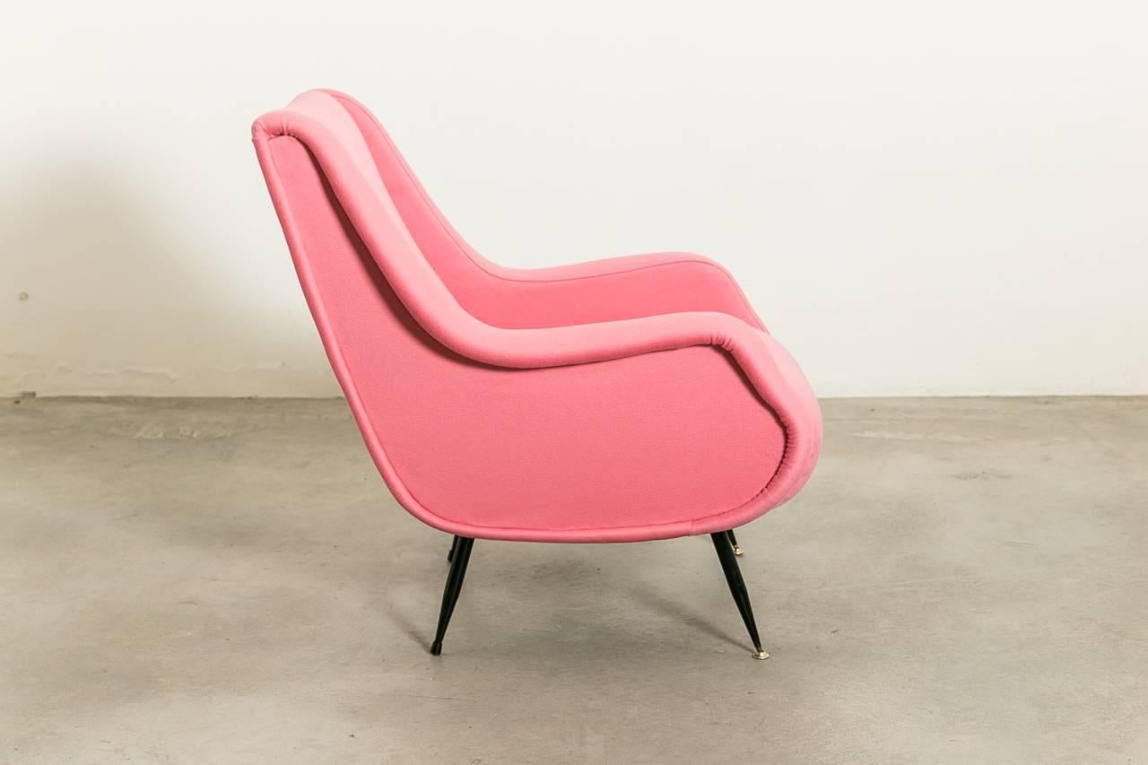 Mid-Century Modern Marco Zanuso Style Chair, circa 1950, Italy