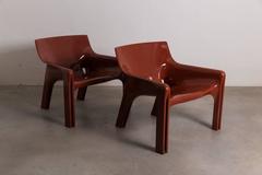 Pair of Vintage Vicario Chair by Vico Magistretti, Italy, 1972