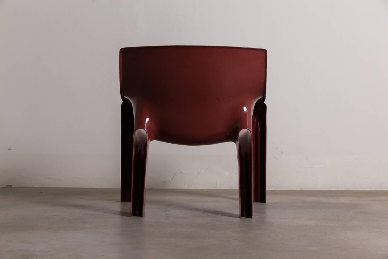 Italian Pair of Vintage Vicario Chair by Vico Magistretti, Italy, 1972