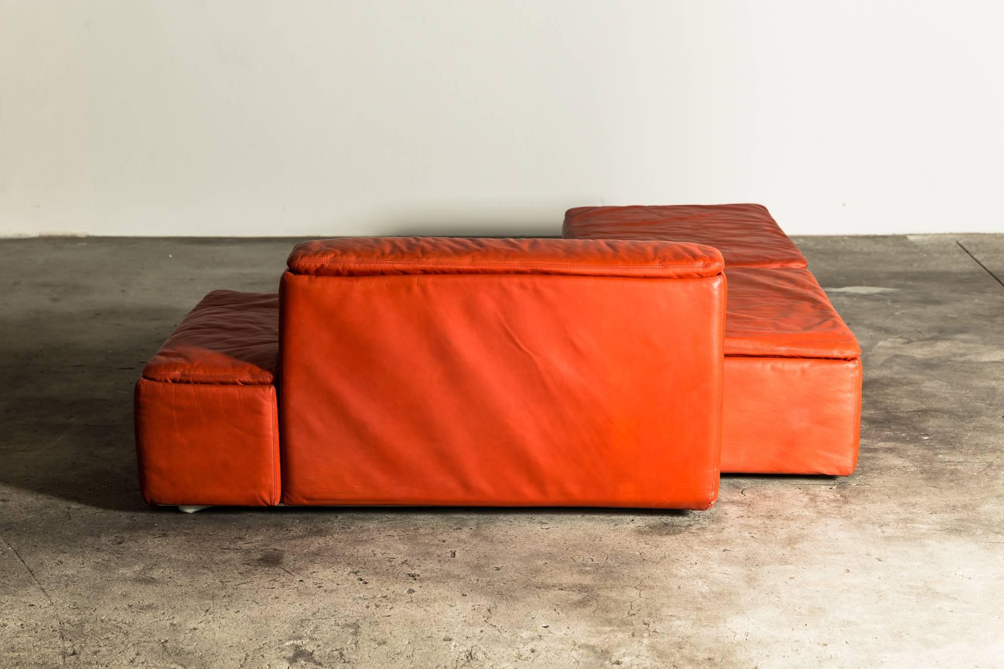 Mid-Century Modern 1968 “Paione” Sofa Designed by Claudio Salocchi for Sormani