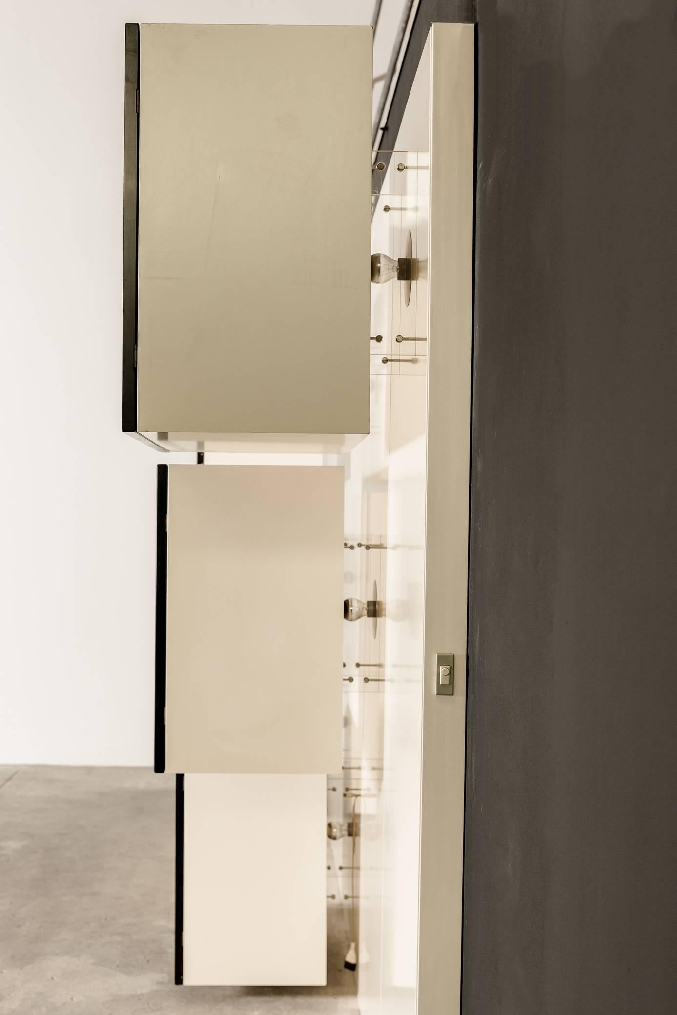Illuminated Wall Unit Designed by Roberto Monsani for Acerbis For Sale 1
