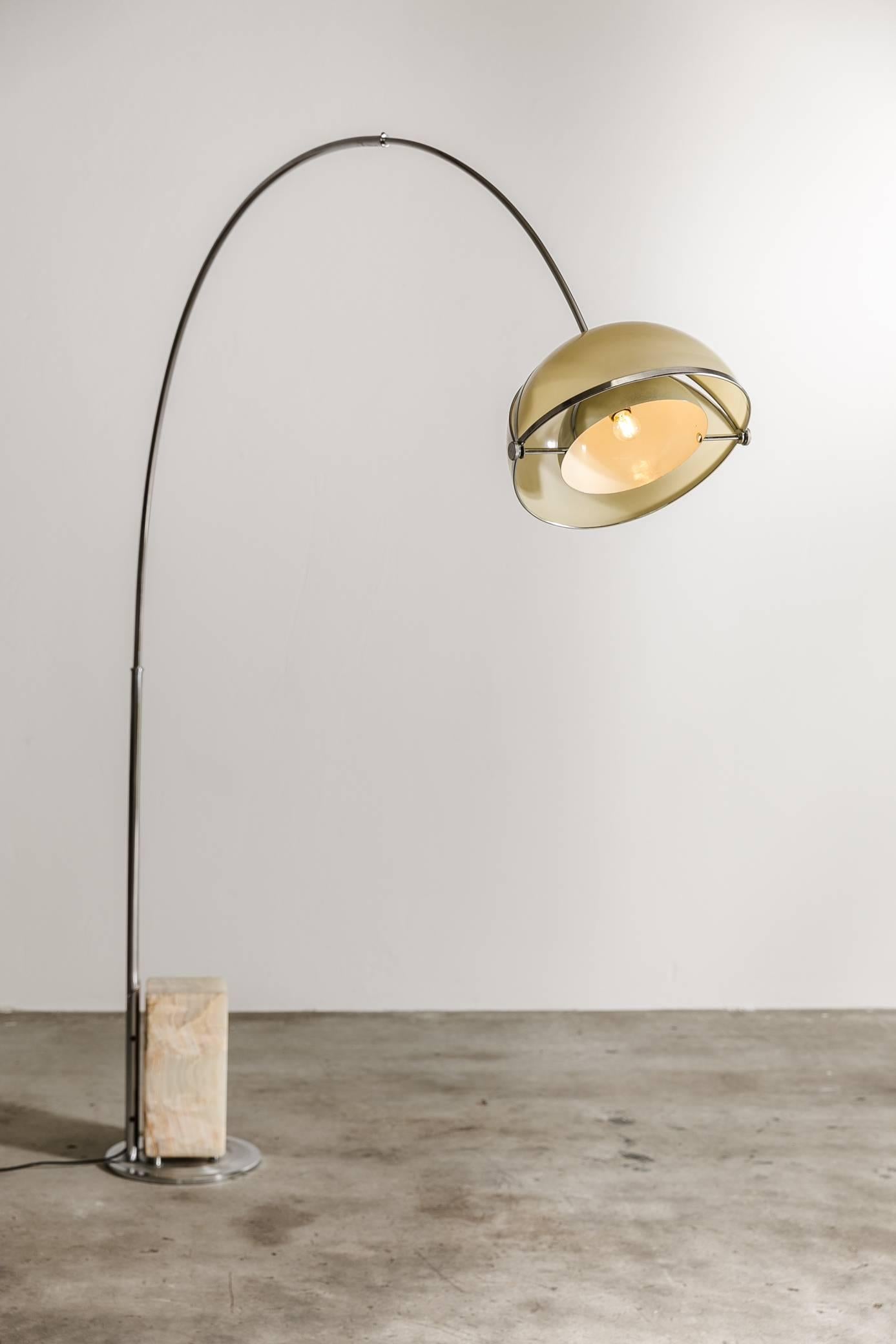 Mid-Century Modern Oolok/Molok Arco Lamp In the style of  Superstudio, 1968, Italy