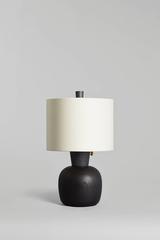 Lámpara de mesilla de noche de arce negro mate, Marty IV