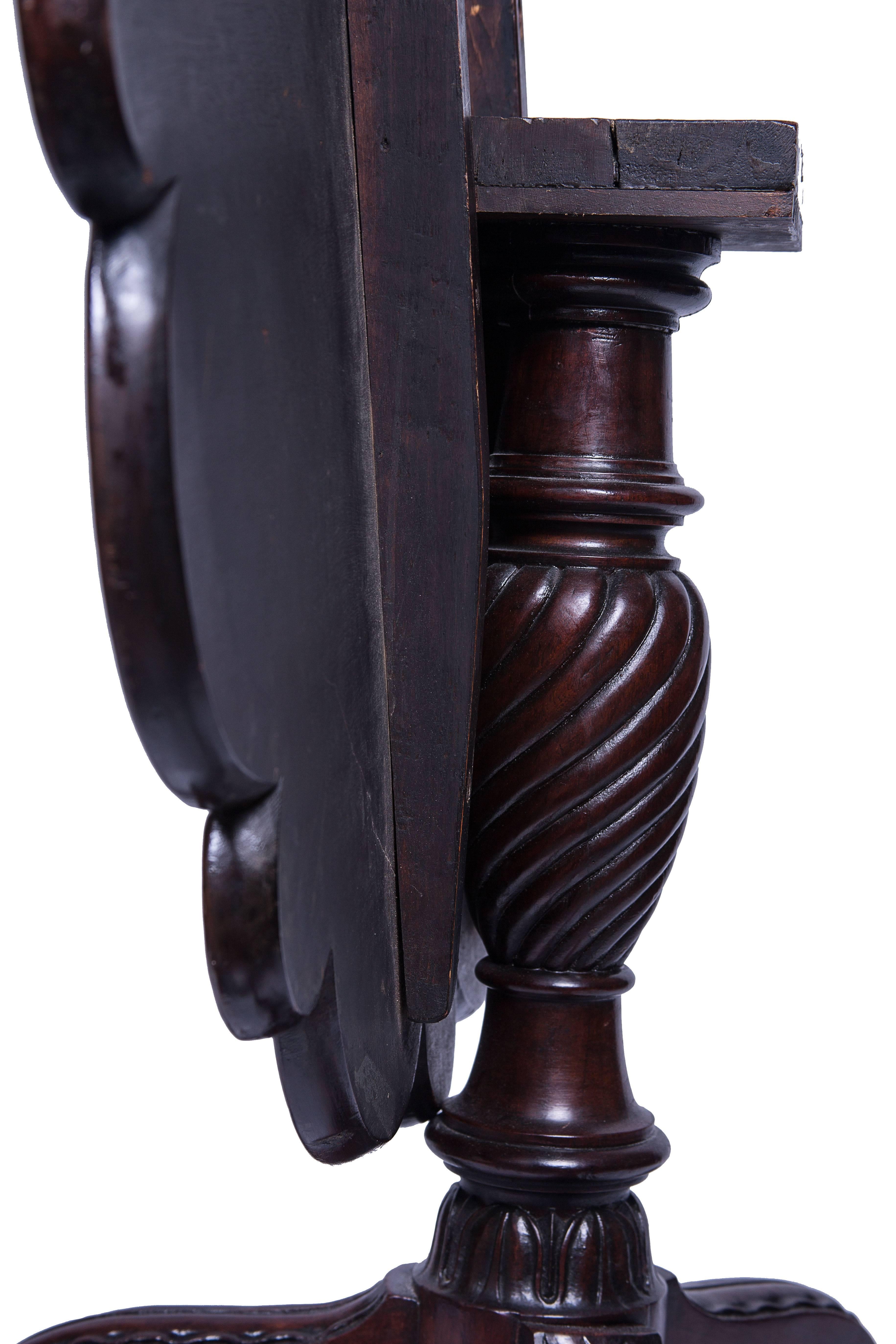 George III English Mahogany Tilt-Top Supper Table