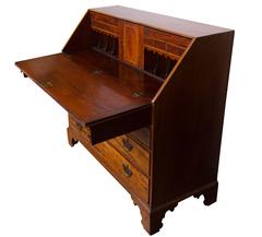 English George III Mahogany Bureau