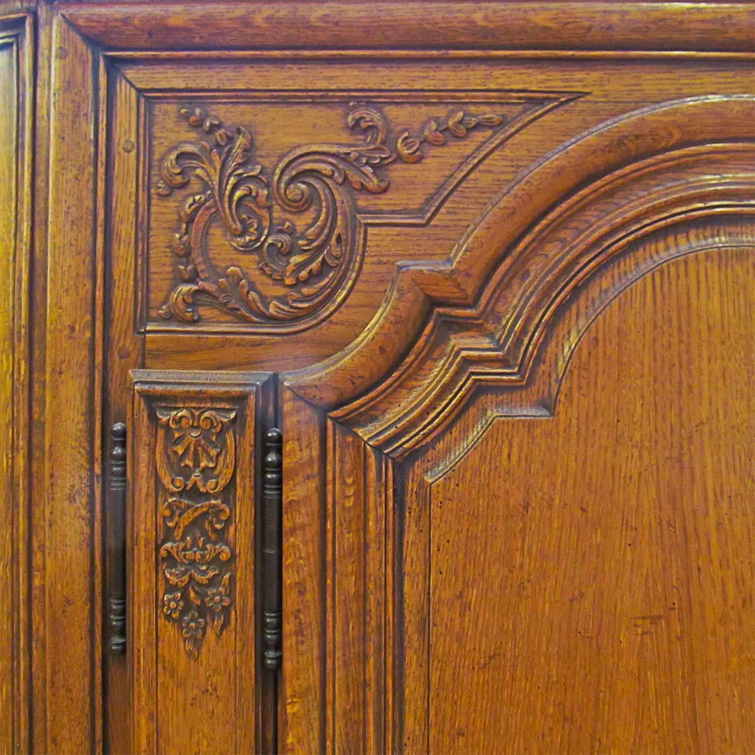 Woodwork Louis XV Style Oak Cabinet Buffet
