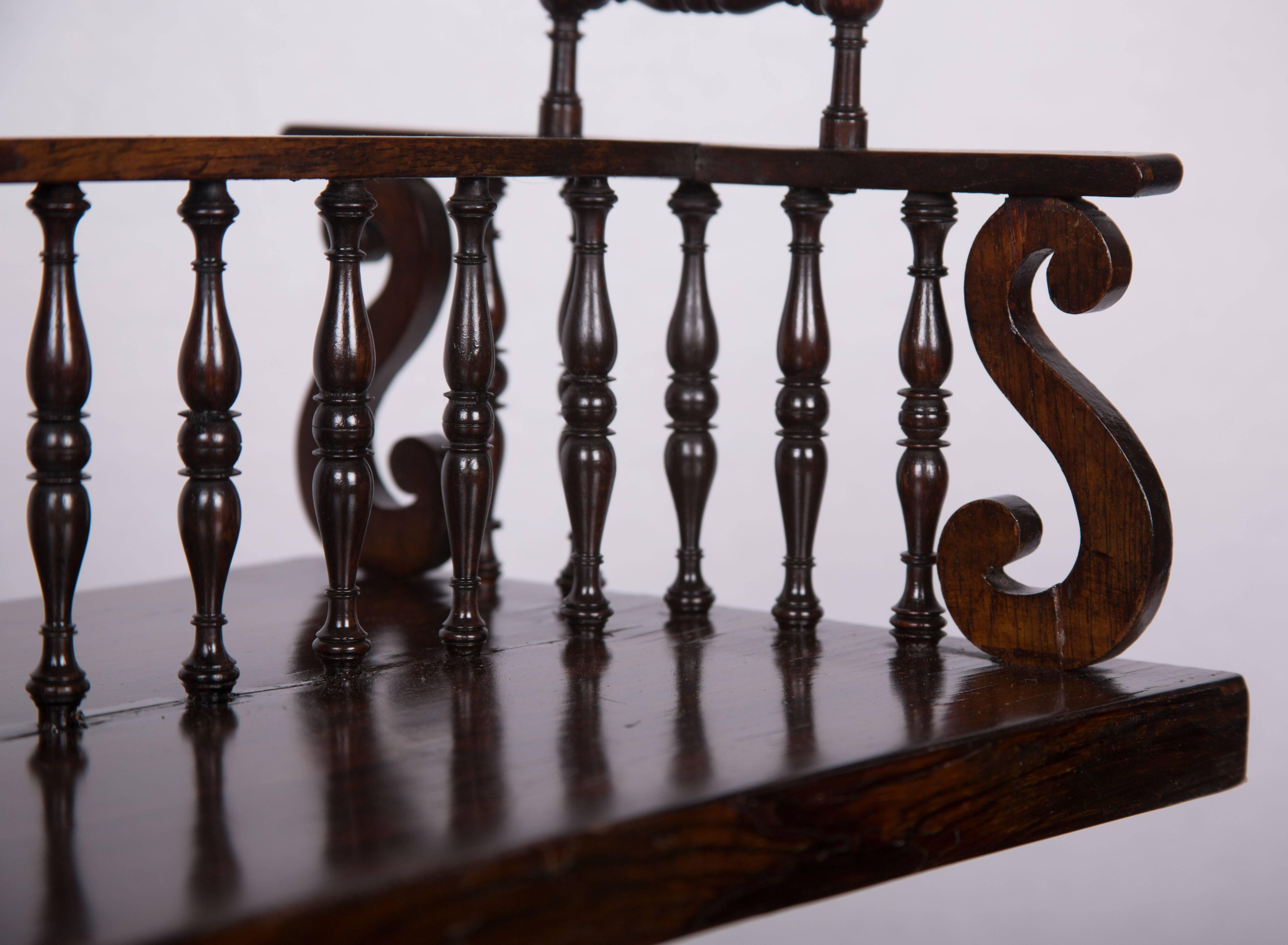 Mid-19th Century Early 19th Century Regency Rosewood Book Caddy on Later Stand For Sale