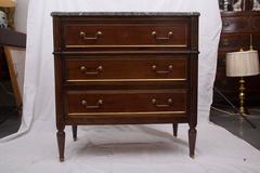 Pair of 20th Century French Directoire Style Mahogany Chests