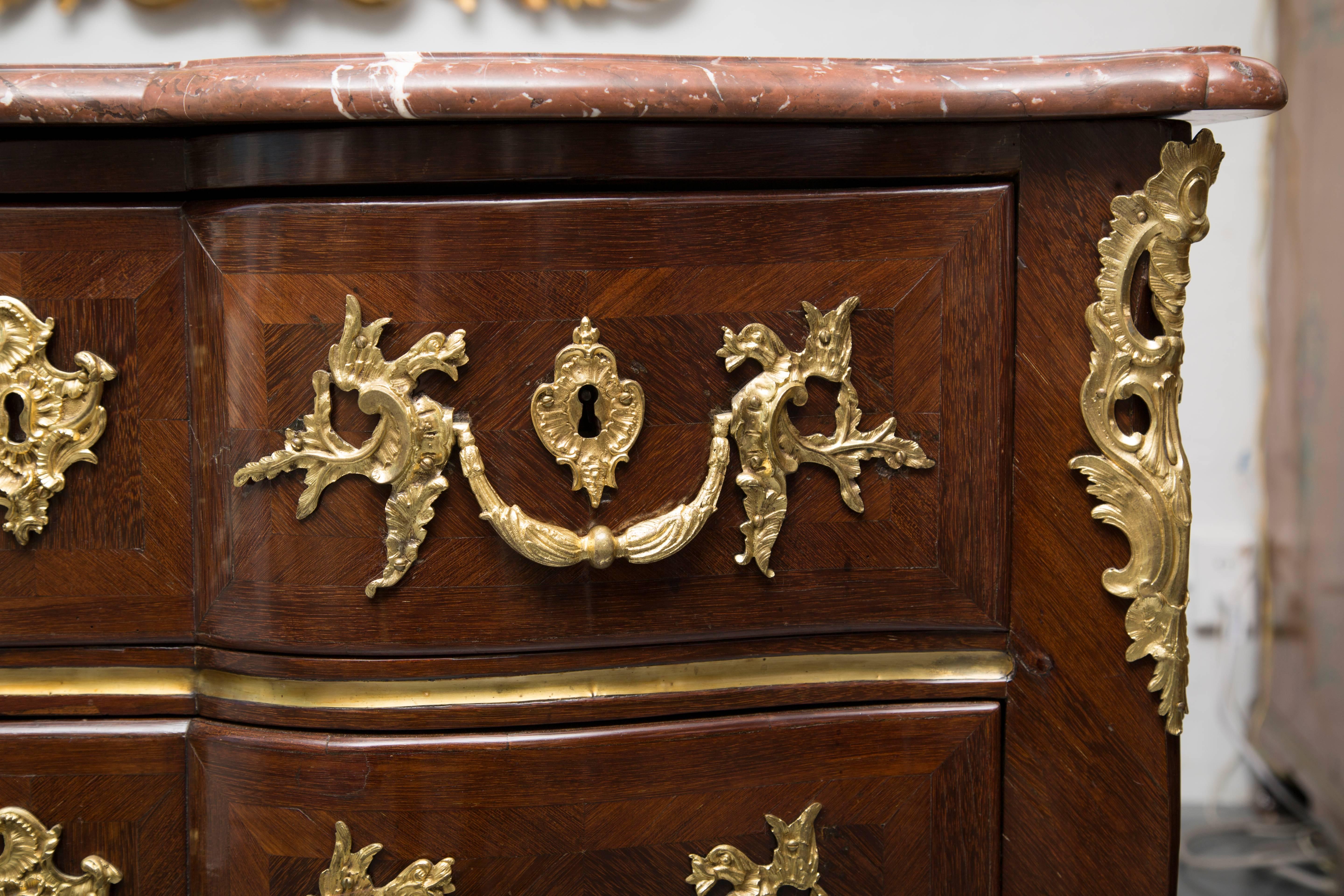 18th Century French Louis XV Kingwood Commode 4