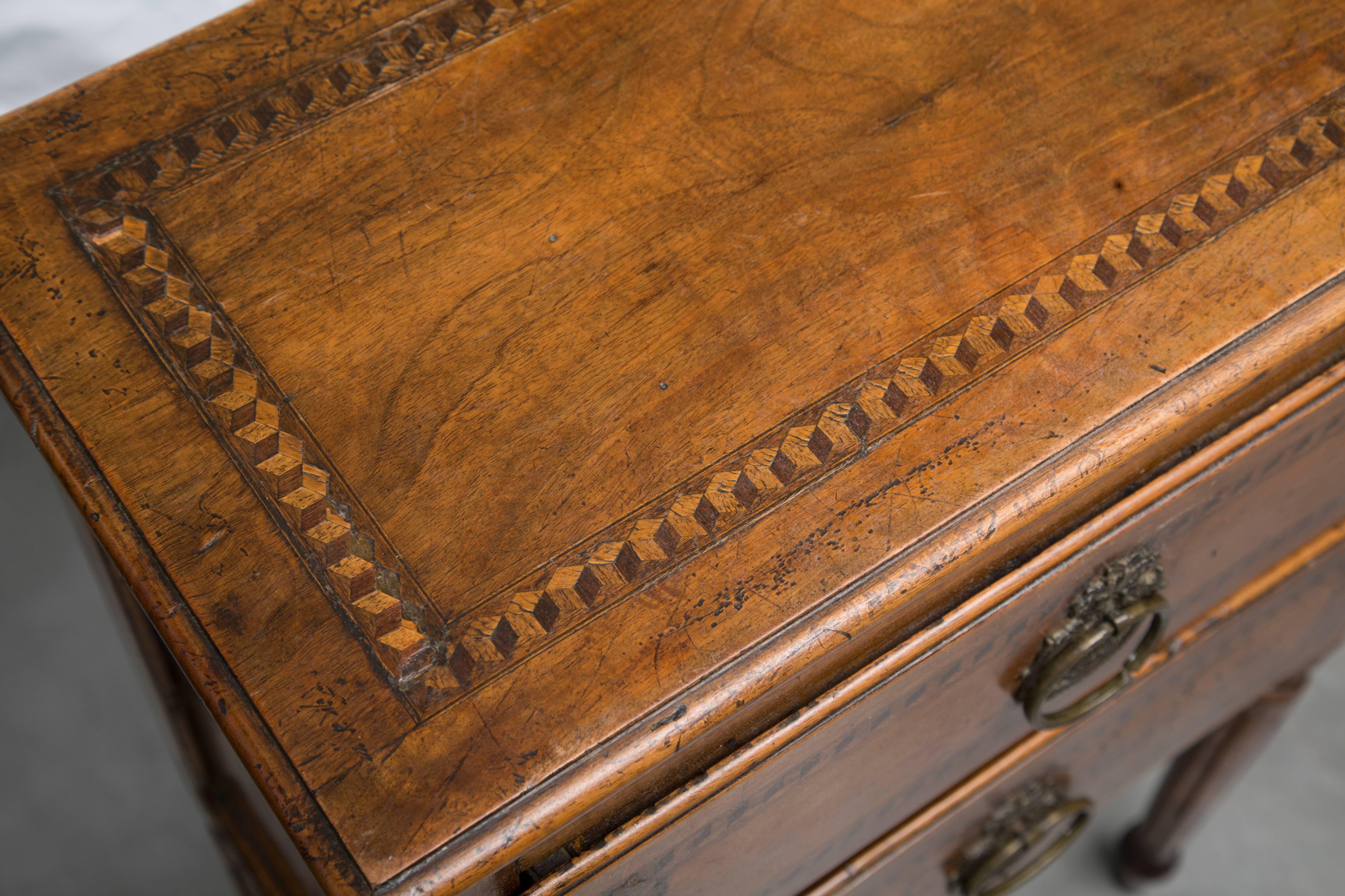 19th Century, Italian Walnut Louis XVI Style Side Cabinet 3