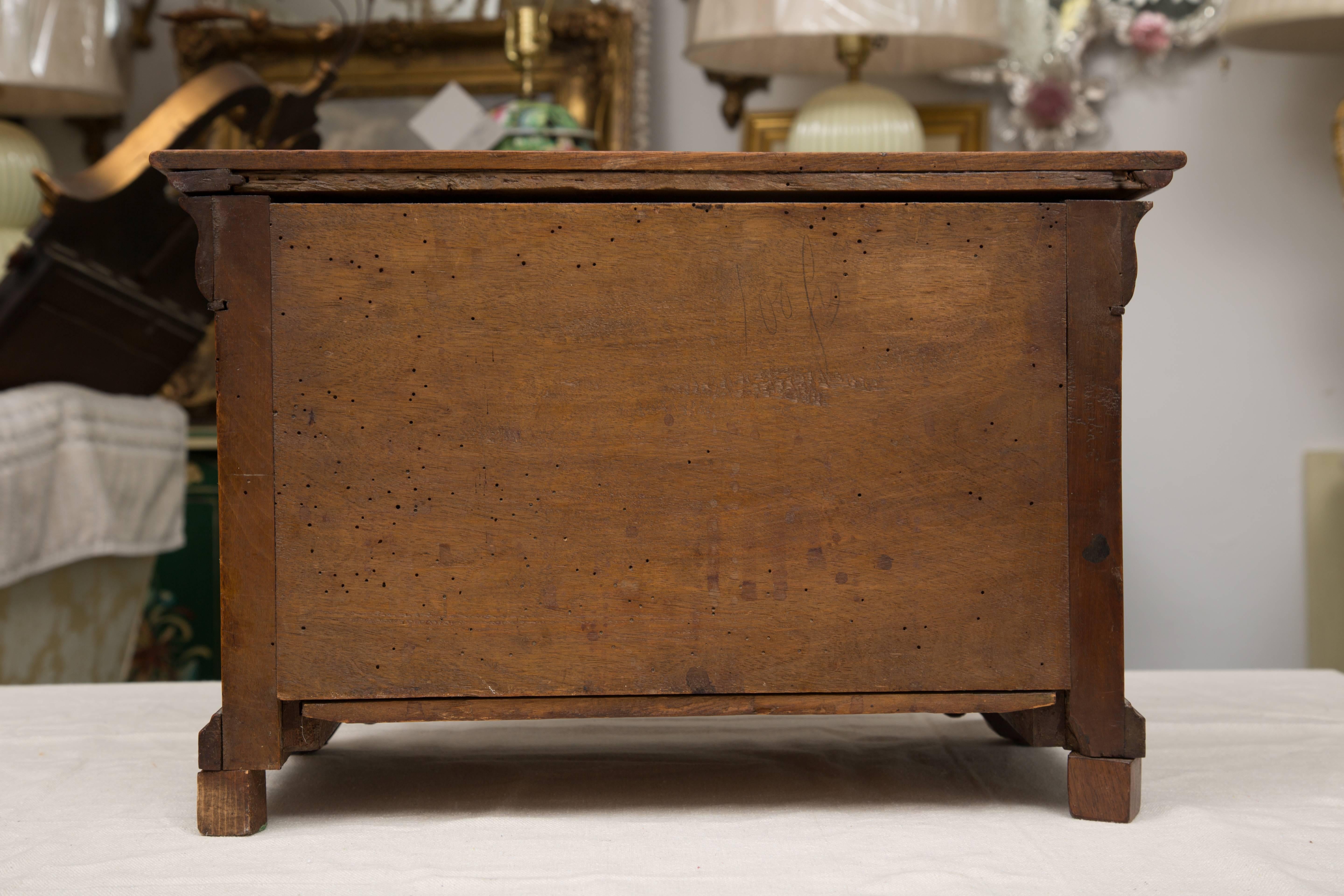 Stained French, Louis Philippe Walnut Speciman Commode For Sale