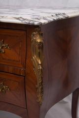 Late 19th Century Pair of French Louis XV Inlaid Bedside Commodes