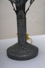 Pair of Tin Palm Tree Lamps