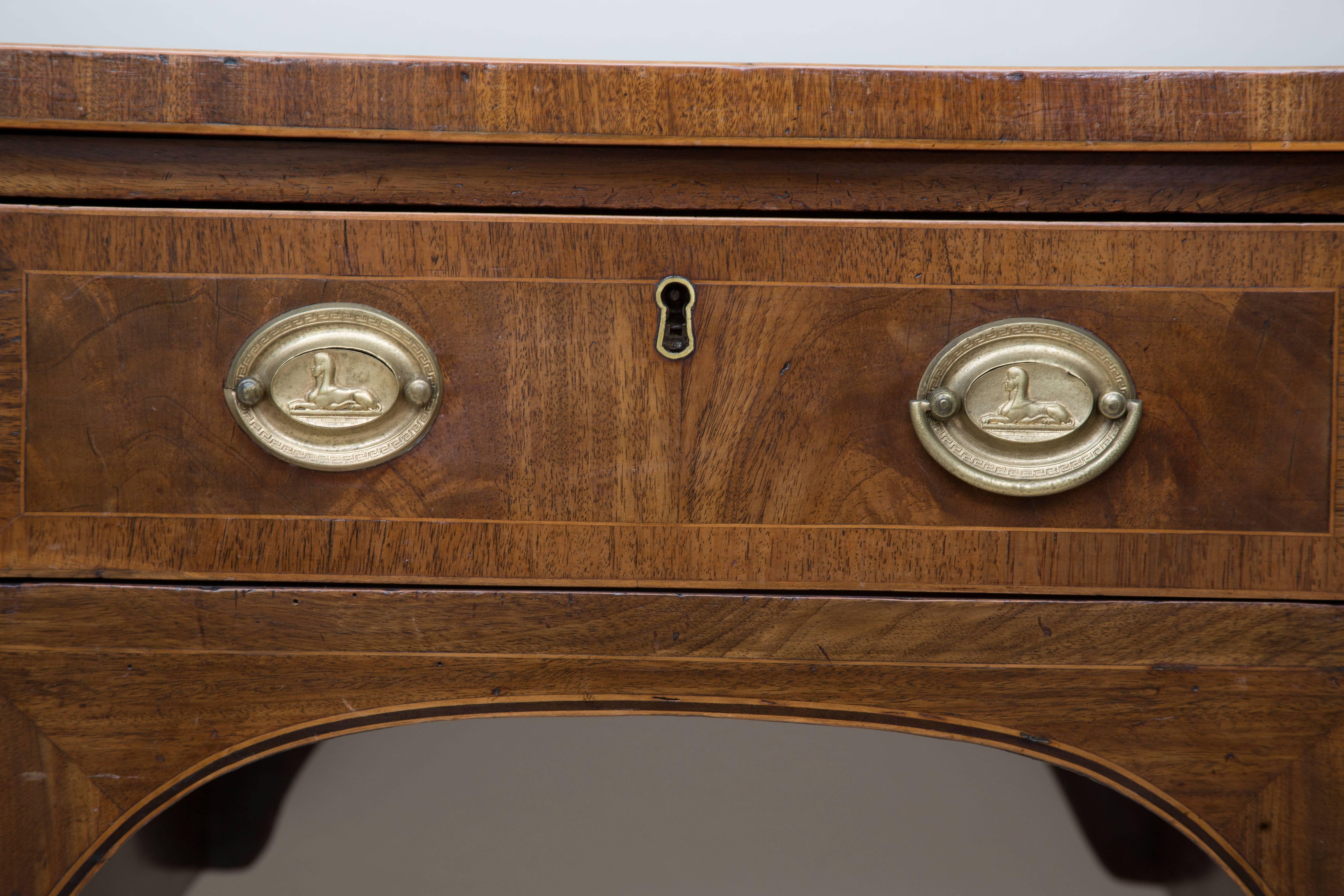 19th Century George III Inlaid Mahogany Sideboard In Good Condition In WEST PALM BEACH, FL