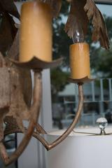 Metal Chandelier with a Tropical and Animal Theme