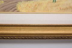 Pierre Bazire "Les Andelys au Printemps" Framed Oil Painting on Board