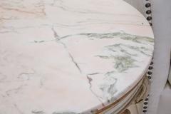 19th Century Swedish Circular White Painted and Parcel-Gilt Table